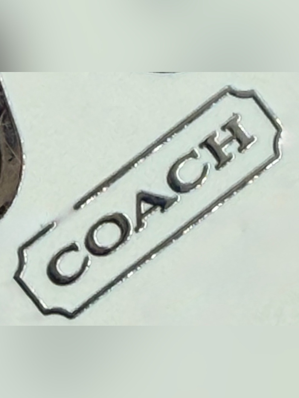 Vintage Coach Triple Star Keychain Enamel Bag Charm Rare Y2K